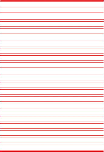 红色 横格 稿纸