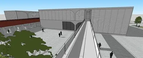 龙美术馆建筑设计su模型带cad原创