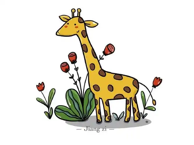 精选少儿美术作品集,卡通动物图片素材大全