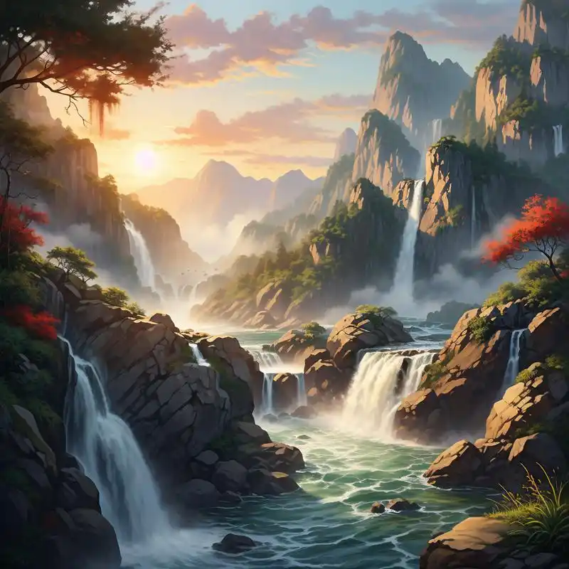 好运连连的山水风光🍀