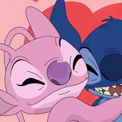 憨憨女友喜欢的史迪仔情侣头像2