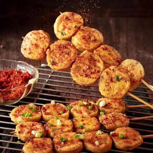 素鸡炸串商用原味包浆豆腐饭店酒店小吃油炸豆类制品