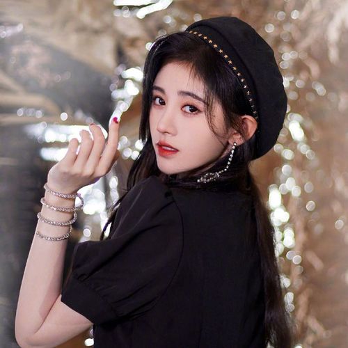 鞠婧祎同款帽子女贝雷帽秋冬黑色日系ins潮网红甜美画家帽显脸小