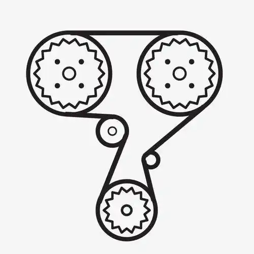 手绘线描汽车配件零件设备