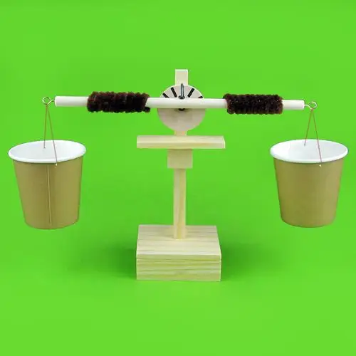 diy手工科技小制作小发明 天平组装材料拼装玩具 中小学生实验