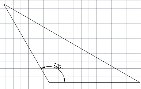 1,钝角三角形:有一个角大于${90}^{	rc }$小于${180}^{	rc }$的