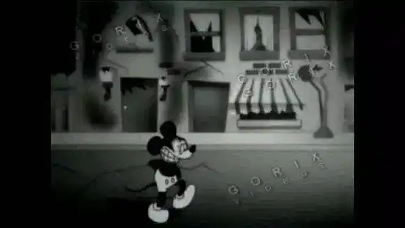 也没有对白 网传 这是一段 禁播的米奇结局短片 曾有迪士尼的员工 看