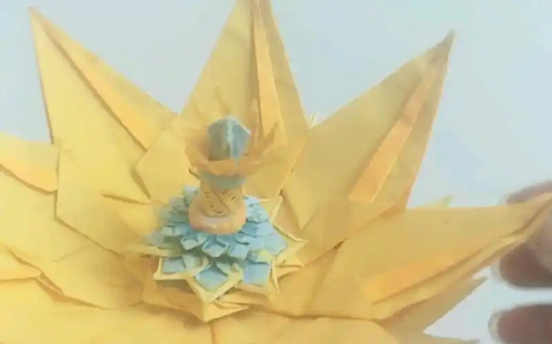 折纸唐门暗器佛怒唐莲折纸斗罗大陆暗器祈福莲手工折纸教程