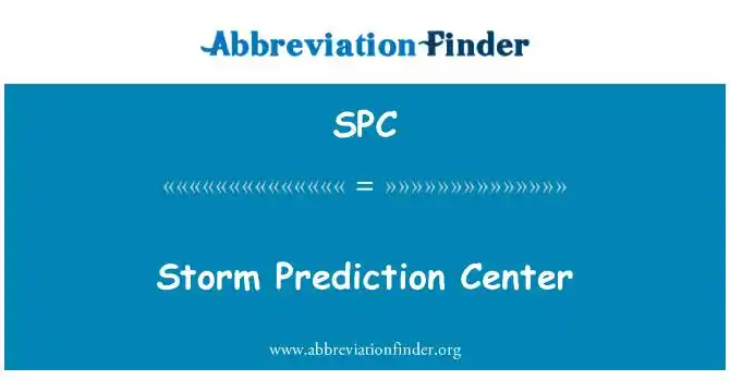 storm prediction center的定义