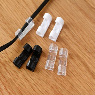 线夹固定理墙粘集固线免夹子自粘.塑料卡子管卡扣器打孔免线电线