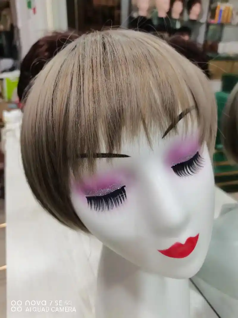 全手织真发 #假发定制 #全真发手工钩织 - 抖音