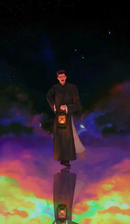 提灯前行 (本来构图是给.