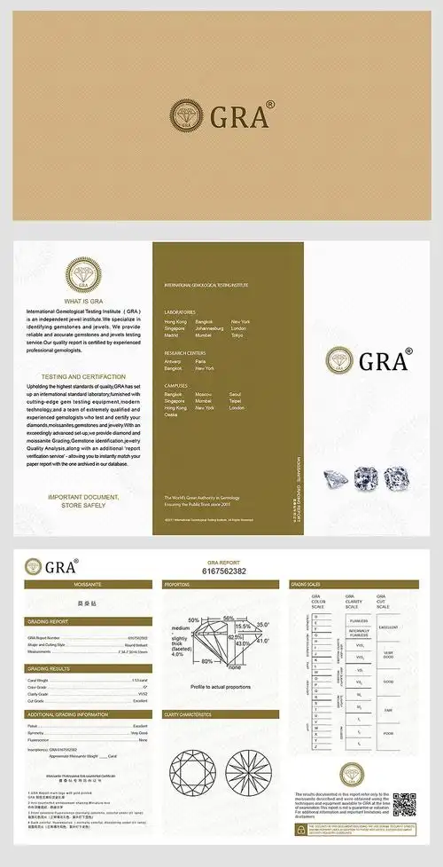 珠宝鉴定证书gra