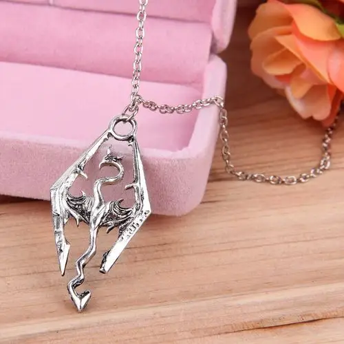 cool mens silver stainless steel vintage dinosaur pendant for