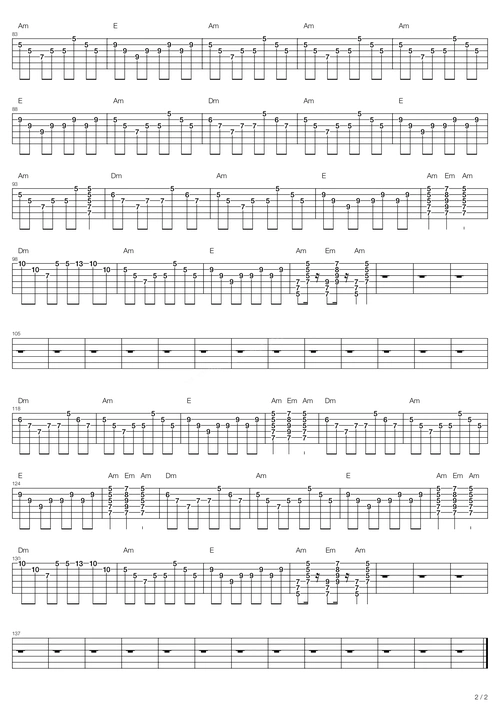 吉尔拉 吉他简谱