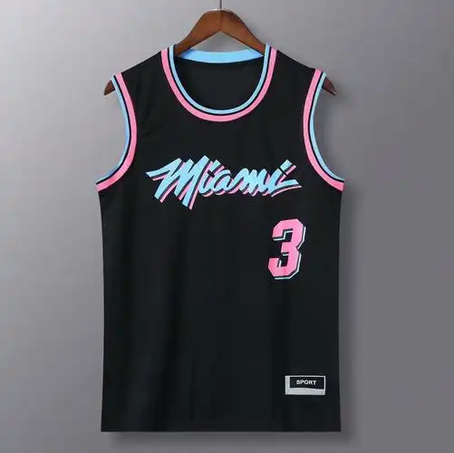 迈阿密怀恩单件上衣球衣城市韦德热火3号套装篮球服