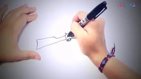 儿童简笔画:如何绘制步枪_步枪简易绘制教程 简笔画教学视频-母婴亲子