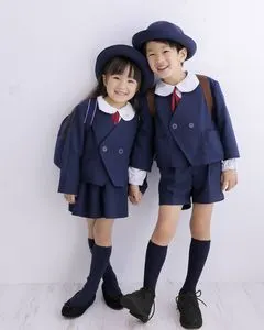 日本经典儿童幼儿园小学幼稚园春秋制服 校服班服园服毕业照 男女