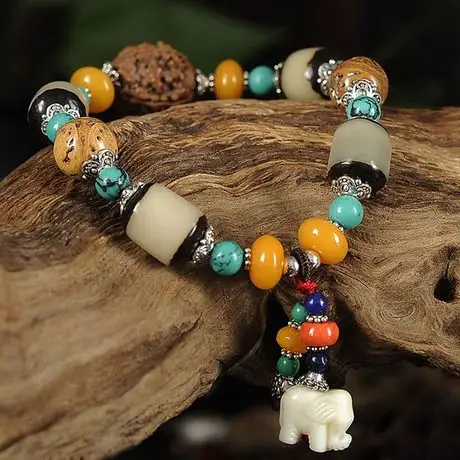 【菩提根手链】_大象手链图片_菩提根佛珠手链价格_搭配分享 - 爱逛街