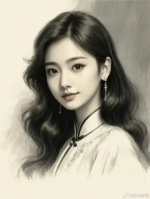 丨素描女生头像分享