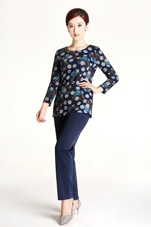 妙采miaocai春秋时尚中老年女装成熟妈妈通勤休闲中老年女装