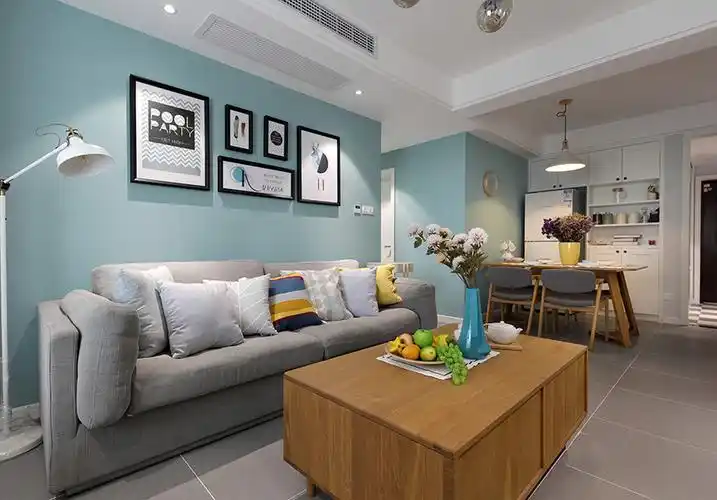 装修背景墙如何设计直接刷彩色乳胶漆也很美