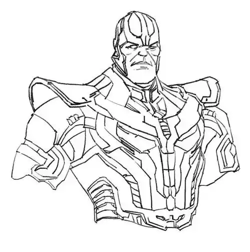 灭霸简笔画 灭霸简笔画 一步一步