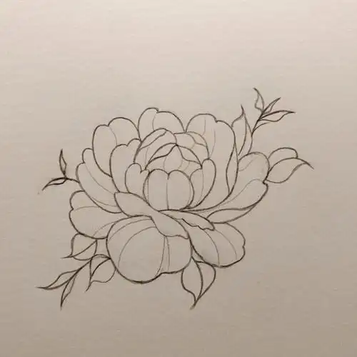 可以试一试画一下花流畅的线条随着铅笔缓缓流动,就好像自己长长叹出