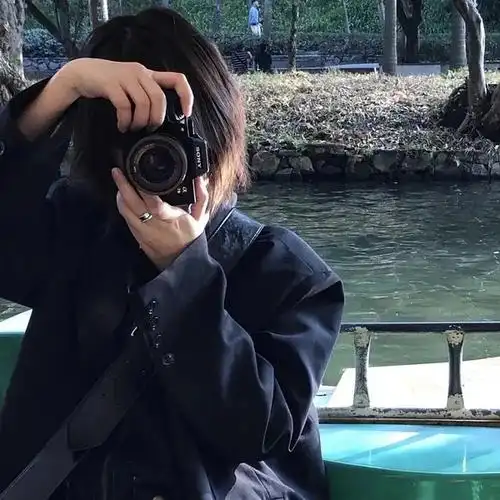 求各种女孩拿着相机拍照的头像呀07▽