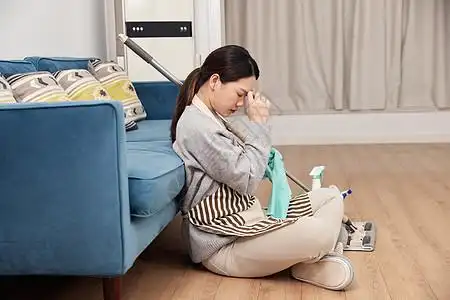 保洁太累图片