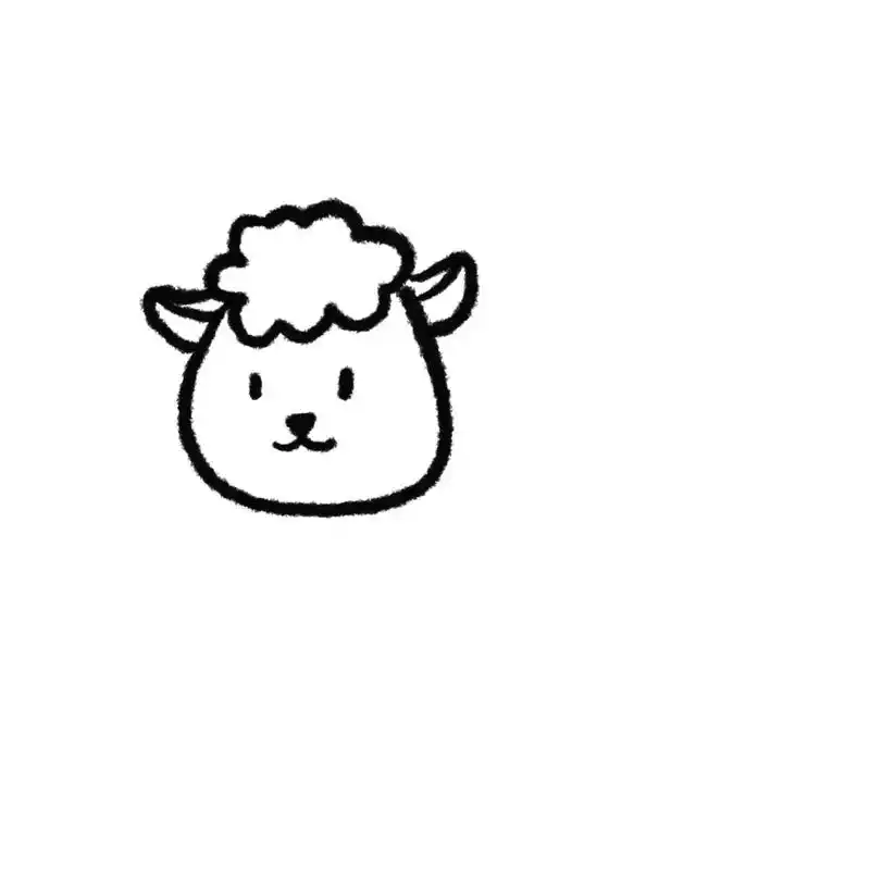 疫情不要乱跑,在家画只小羊吧 #简笔画 #可爱卡 - 抖音