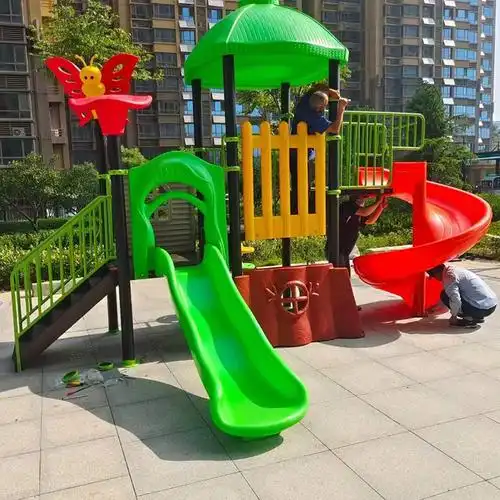 小区幼儿园小型儿童滑滑梯 农场景区小博士塑料游乐设施