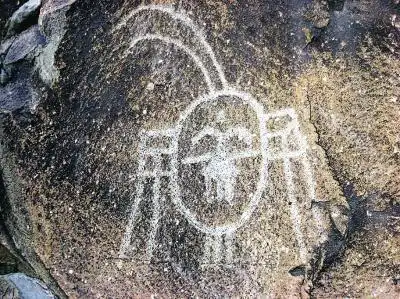 贺兰山岩画中的人面像