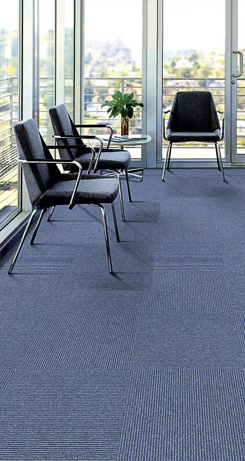 伯明翰16f系列丙纶片材地毯铺装案例展示(伯明翰单色丙纶办公地毯)