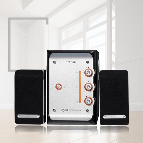 edifier/漫步者 e3100音箱低音炮 2.1木质 笔记本台式电脑音响