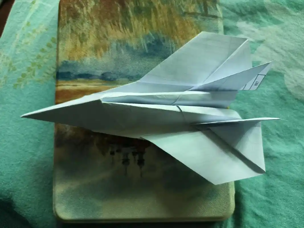 战斗机#动手制作 ,一张a4纸就能折,难度不大#折纸 #纸飞 - 抖音