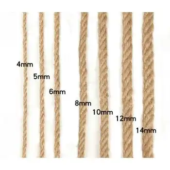 装饰麻绳粗绳子森系麻绳线粗麻绳捆绑手工艺品diy材料4mm20米