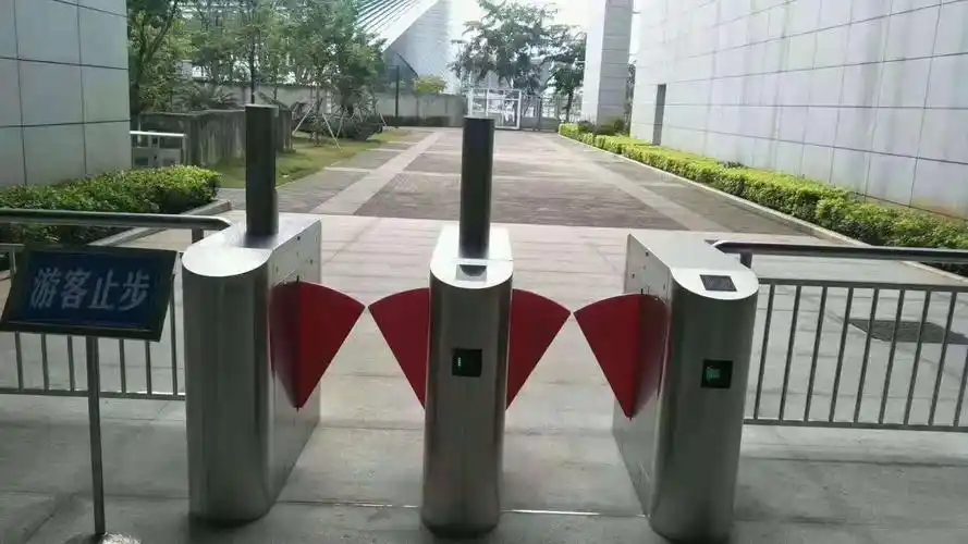 厂家直销人行通道闸 304不锈钢防夹智能刷卡感应学校桥式圆弧翼闸