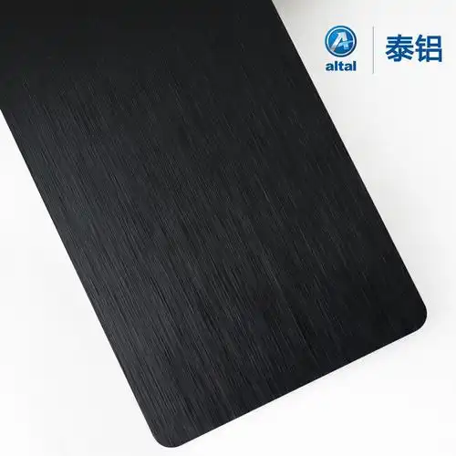 电脑机箱用氧化铝板黑色氧化铝板黑色拉丝氧化铝板