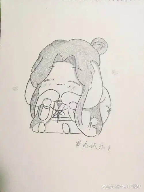 q版谢怜手绘  (p2是原图)