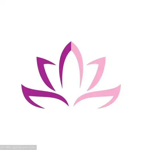 荷花抽象logo