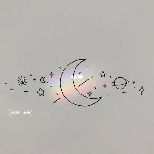 星空简笔画 星空简笔画图片有颜色