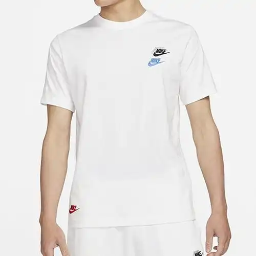 nike耐克男装2021夏新款彩色刺绣三钩短袖休闲运动t恤上衣dj1569100