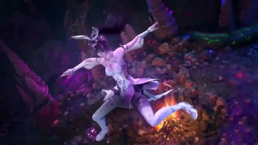 斗罗大陆:小舞一字马登场,造型像青蛙,裙下风光只剩一块遮羞布_腾讯