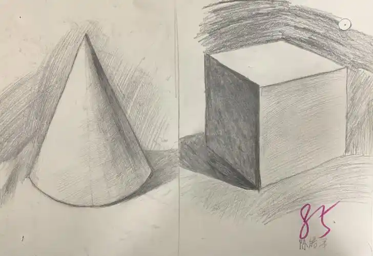 1月4日(周六上午)小学素描班学生作业赏析