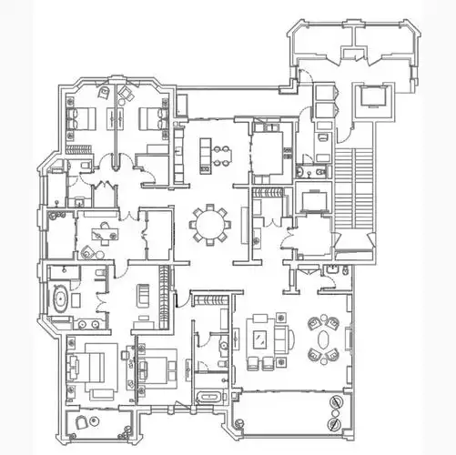 云锦东方a6户型平面图,云锦东方5室2厅0卫 474㎡户型图,朝向-上海凤凰