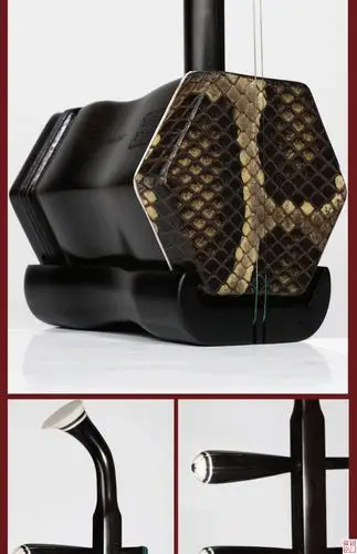 二胡乐器专业演奏黑檀二胡初学者考级胡琴苏州 精制黑檀二胡 普通盒