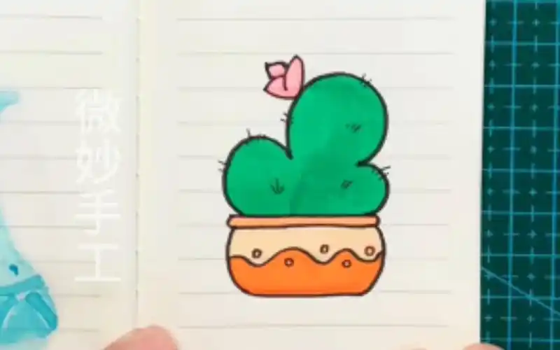 想画就画(390)简笔画仙人掌