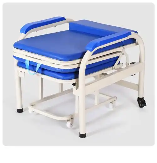 免安装医院用陪护椅折叠床午休椅躺椅两用闪电客办公室午睡床加厚加固