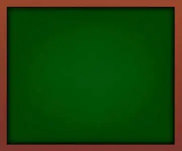 空的绿色学校黑板与帧向量.您设计的模板照片